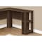 Monarch Specialties Computer Desk, Home Office, Corner, Storage Shelves, 48 in.L, L Shape, Work, Laptop, Brown Laminate I 7721 - alternate 6